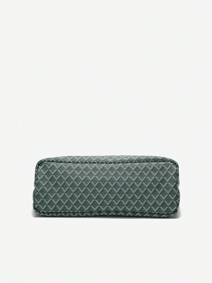 Casual PVC handtas voor dames, lichtgewicht en ruim, perfect als stijlvolle studententas of dagelijkse accessoire.