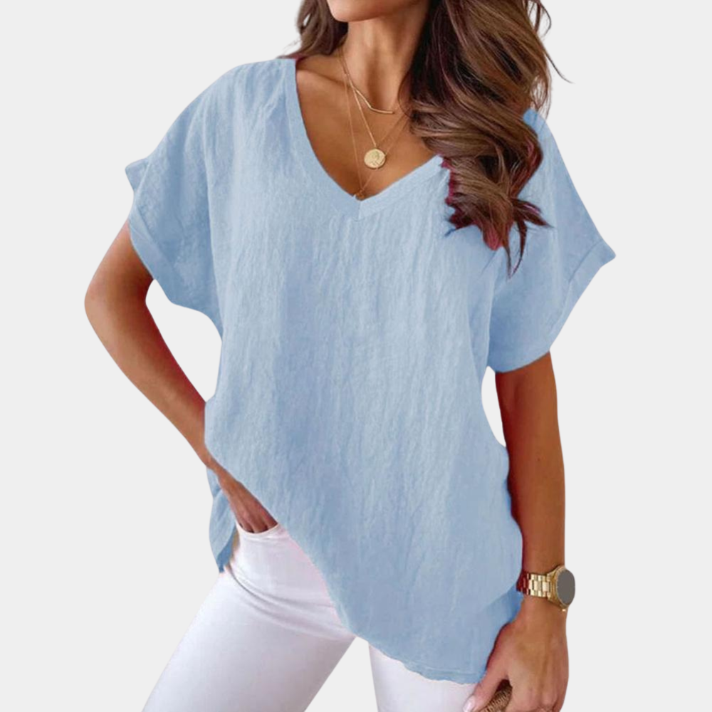 Stijlvol dames T-shirt met comfortabele pasvorm, perfect voor diverse casual outfits.