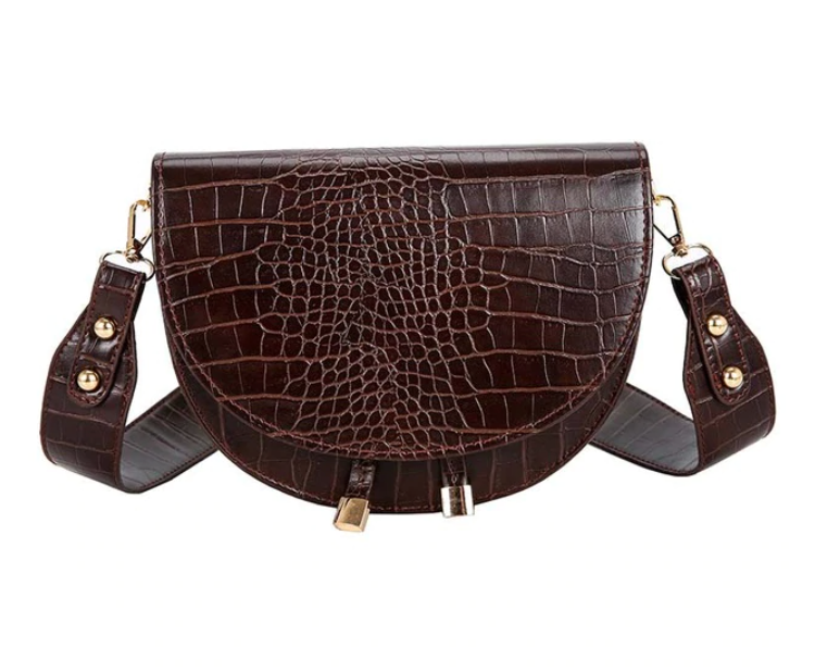 Veelzijdige dames crossbody schoudertas met elegante krokodillenprint, modieus en praktisch.