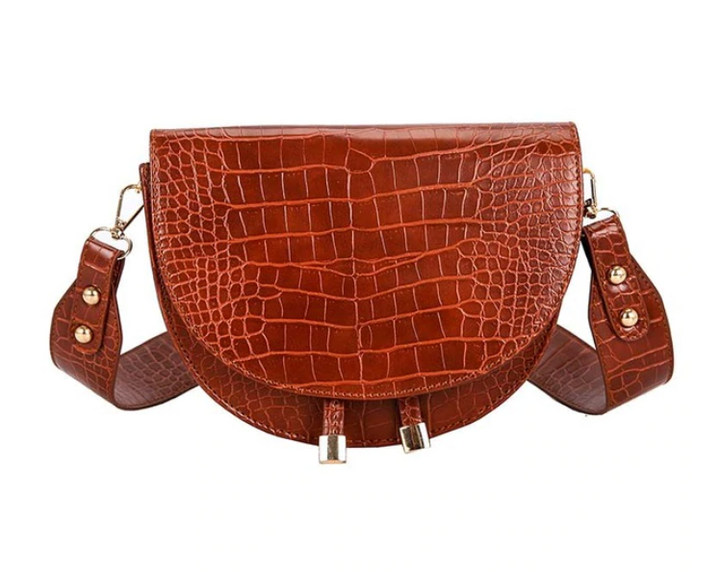 Modieuze Chelsey dames handtas met krokodillenprint; ideaal voor zowel dag als avond.