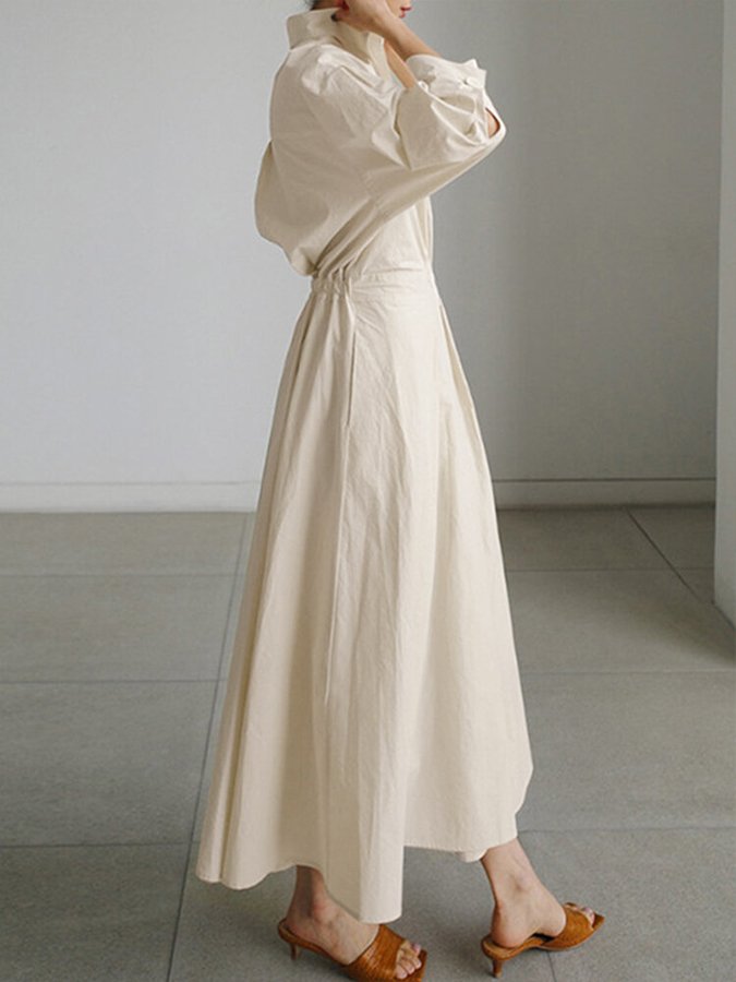 Comfortabele en modieuze dames retro jurk, perfect voor een chique casual of feestelijke look.