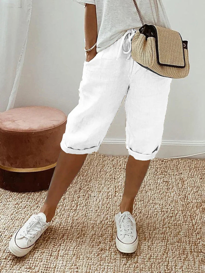 Ademende dames comfortabele korte broek, ideaal voor zomerkleding met een relaxte uitstraling.