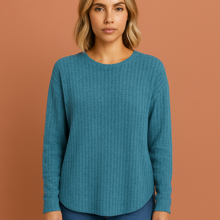 Elegante winter trui voor dames met moderne pasvorm, perfect voor een chique look.