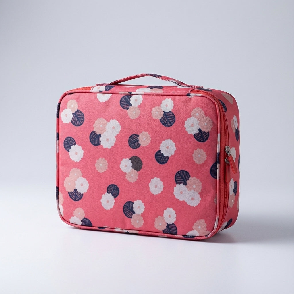 Compacte waterdichte make-uptas, de perfecte cosmetica organizer voor dames op reis of thuis.