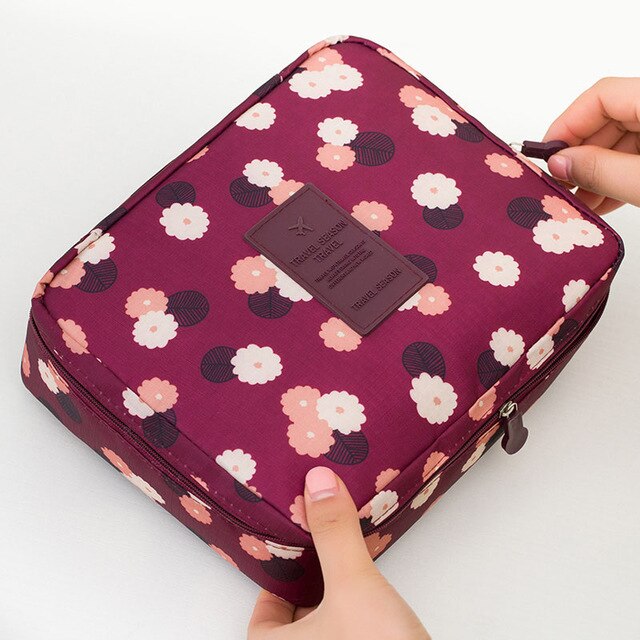 Duurzame waterdichte make-up tas, compacte organizer voor dames, perfect voor reizen.