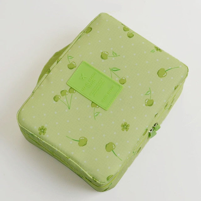 Waterdichte make-up organizer: compacte toilettas voor dames, inclusief mini etui.
