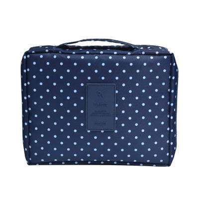Reisvriendelijke waterdichte make-up tas, compacte organizer voor dames cosmetica.