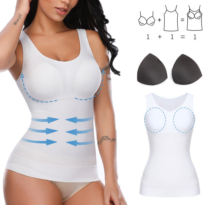 Dames shapewear tanktop die direct een slanker silhouet creëert.