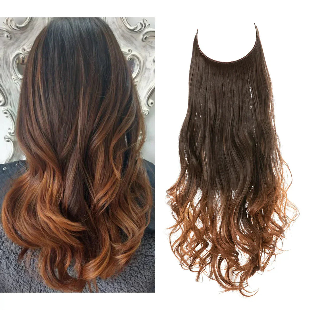 Bruine echt haar extensions, perfect voor een subtiele haarverlenging en voller, natuurlijk haar.