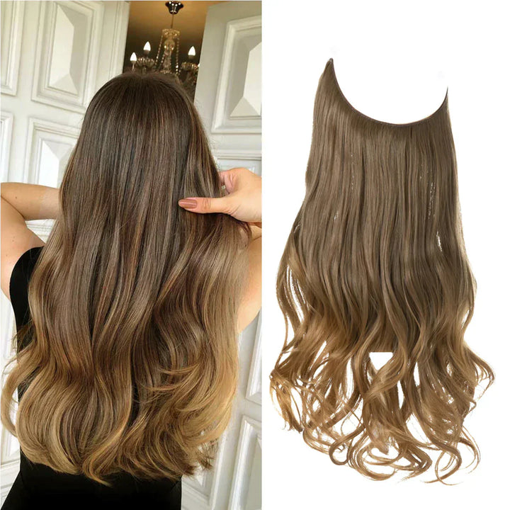 Lange haarextensies van echt haar voor dames, creëren indrukwekkende lengte en mooi volume.