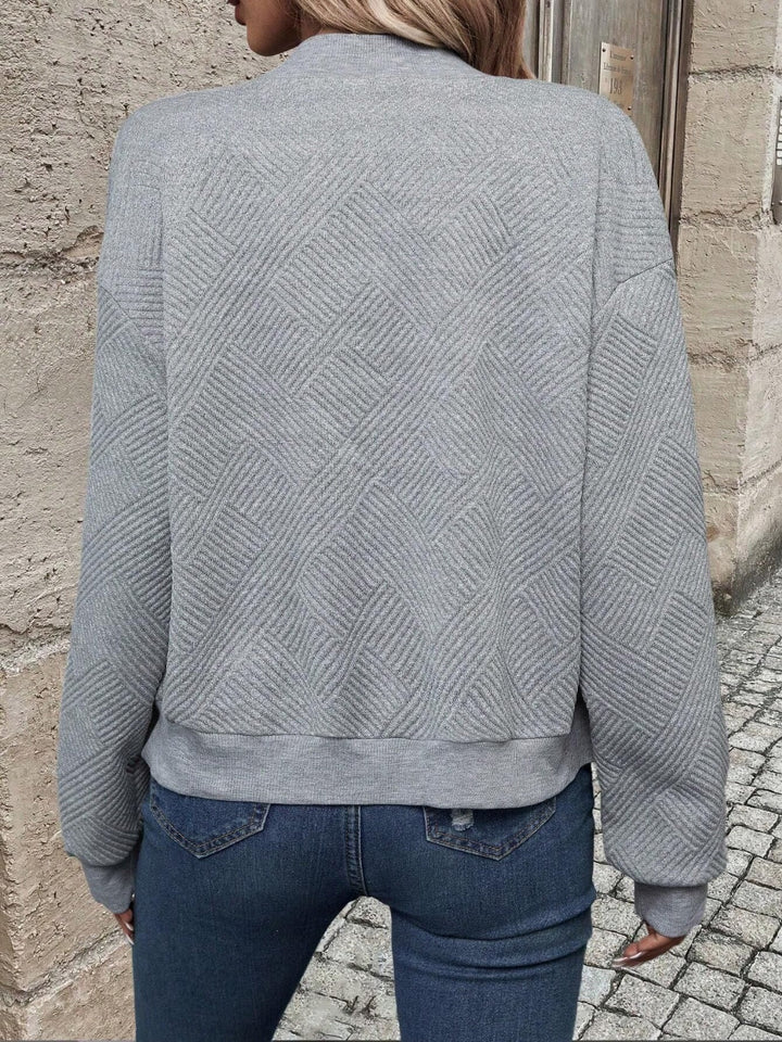 "Dames effen vest met lange mouwen, tijdloos design, beschikbaar in diverse kleuren, duurzaam en comfortabel voor elke dag."