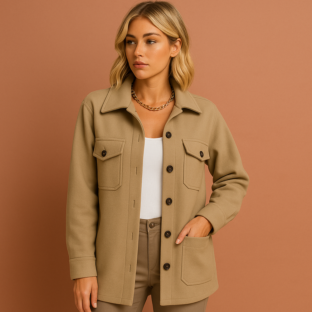 Stijlvolle dames herfstjas, lichtgewicht en weerbestendig, perfecte bovenkleding voor de modebewuste vrouw.