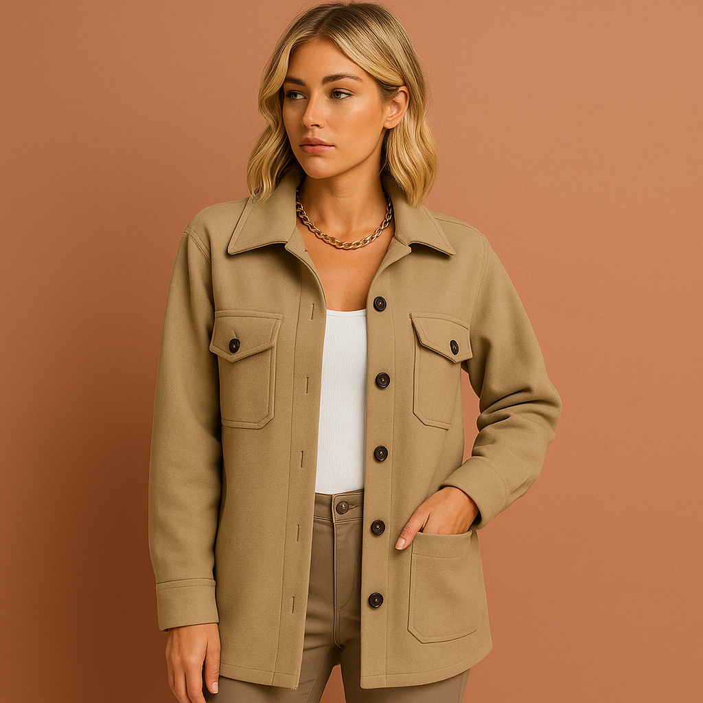Stijlvolle dames herfstjas, lichtgewicht en weerbestendig, perfecte bovenkleding voor de modebewuste vrouw.