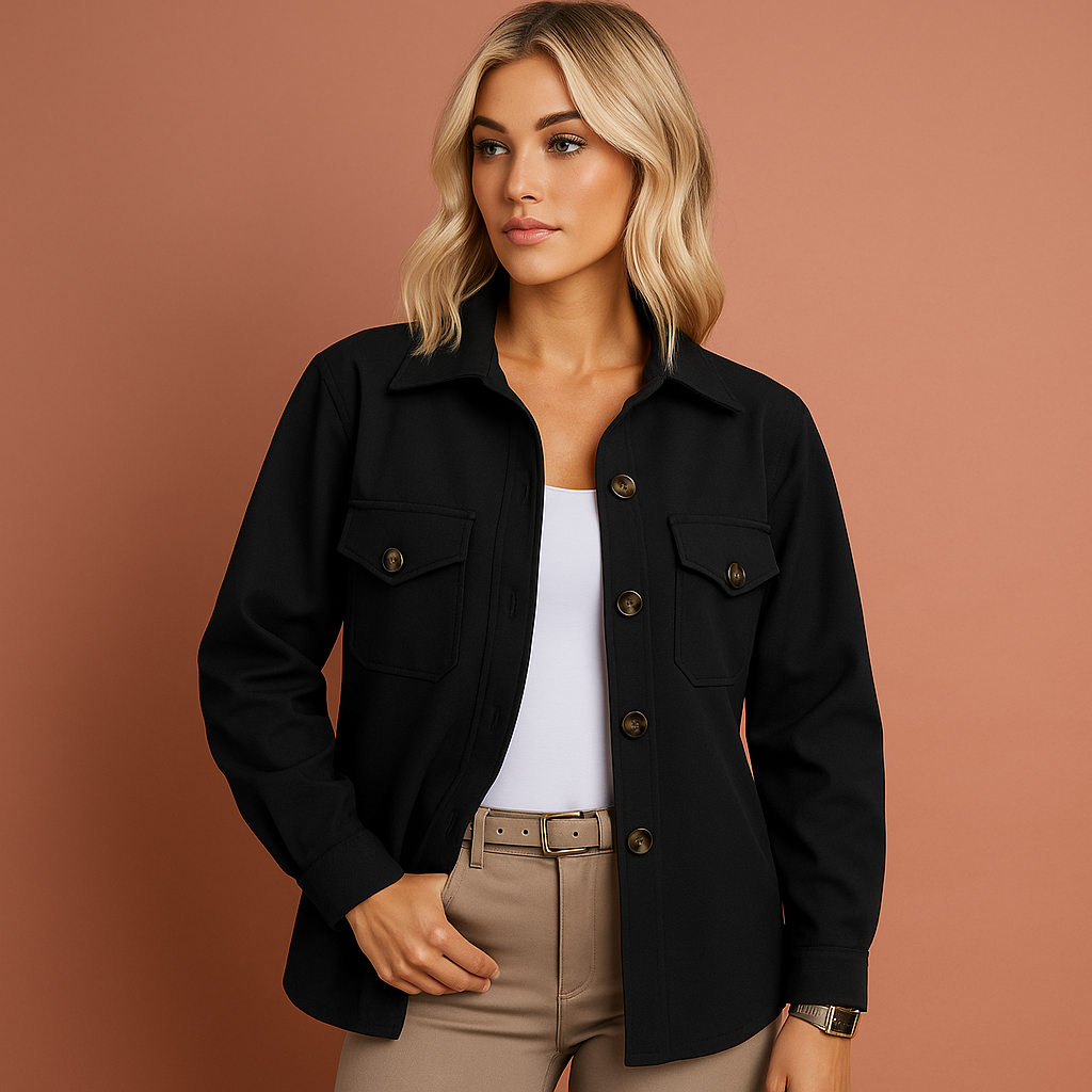 Chique damesjas, elegant ontwerp voor de herfst, comfortabel en weerbestendig voor dagelijkse stijl.