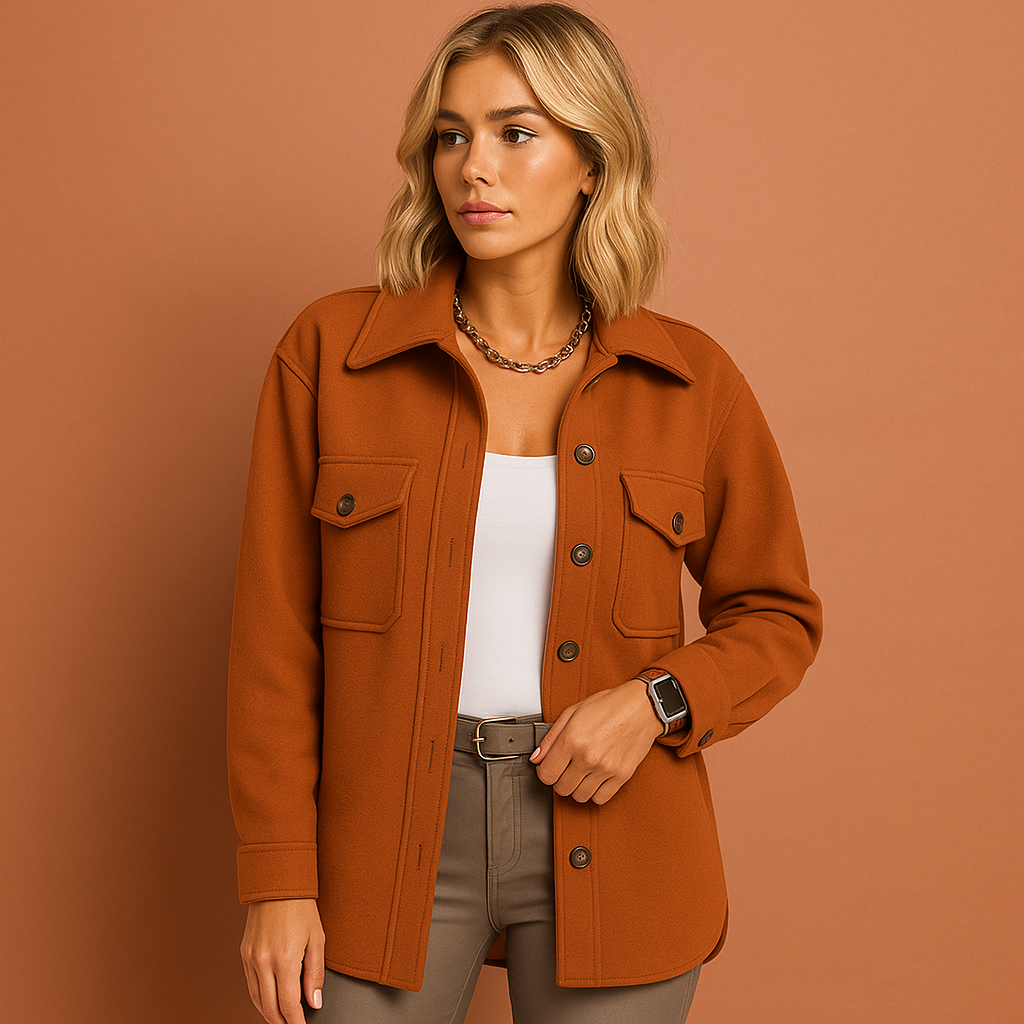 Elegante bovenkleding dames: een stijlvolle herfstjas, lichtgewicht en weerbestendig voor een modieuze uitstraling.