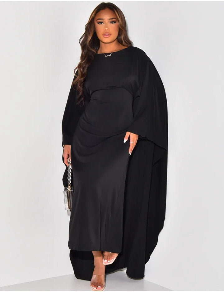 Elegante dames abaya, een verfijnde maxi jurk. Geschikt voor bescheiden mode en zomerse evenementen.
