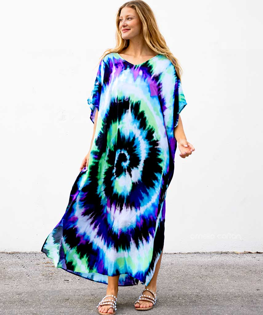 Dames Hawaï zomerjurk, bohemian stijl maxi jurk. Perfect voor een relaxte dag of feestje.