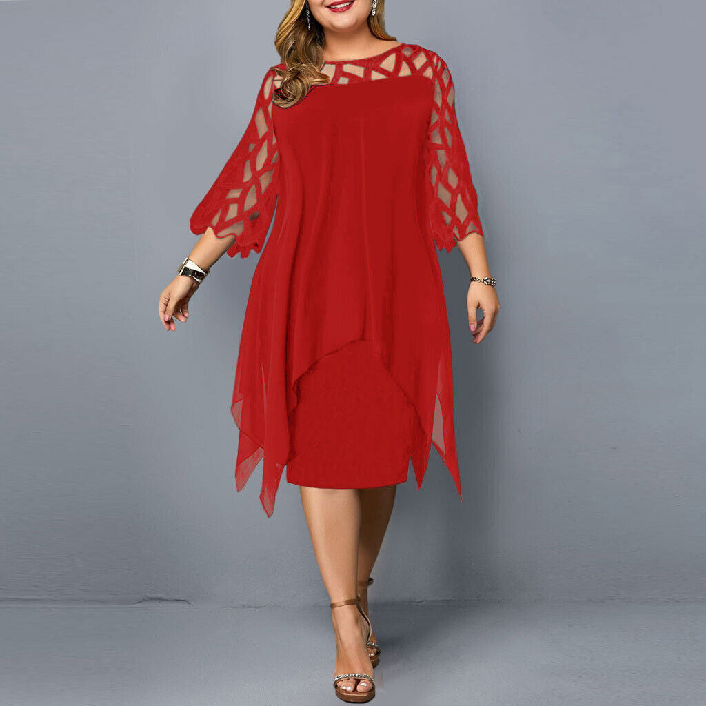Stijlvolle oversized zomerse damesjurk, midi lengte, comfortabel en gemakkelijk te combineren.