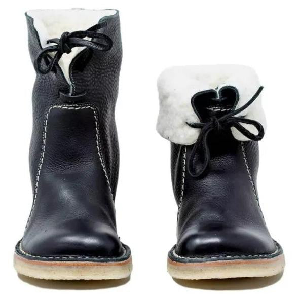 Casual dames enkellaarzen, veters en warme voering. Comfortabele en stijlvolle winterlaarzen.