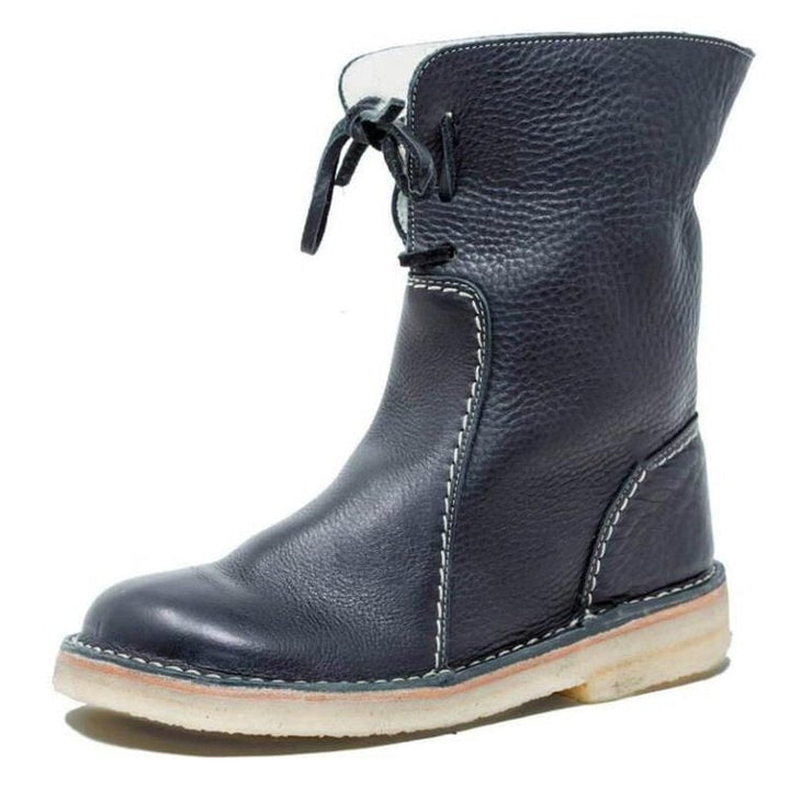 Dames veterschoenen, enkellaarzen, warme wintervoering. Modieus, comfortabel en casual voor de winter.