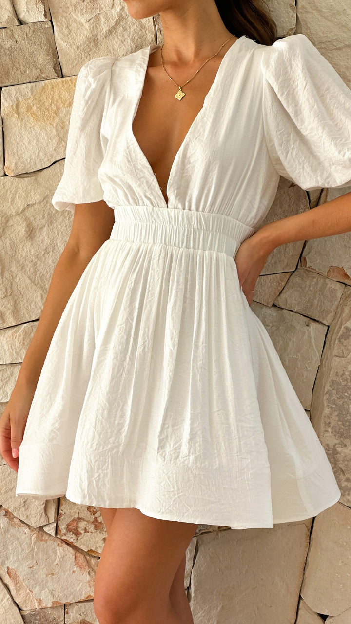 Elegante Fit & Flare damesjurk, mini lengte, perfect als comfortabele casual jurk voor de zomer.