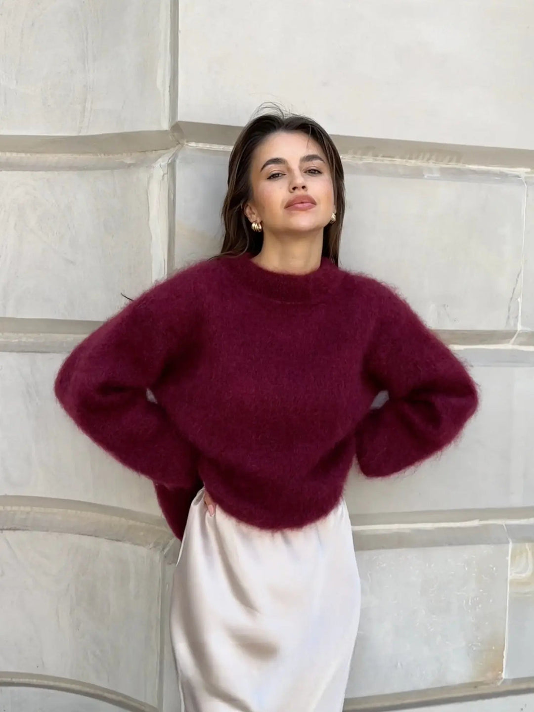 Dames gebreide trui, perfect voor comfort en stijl in elk seizoen. Zachte gebreide sweater voor dames.