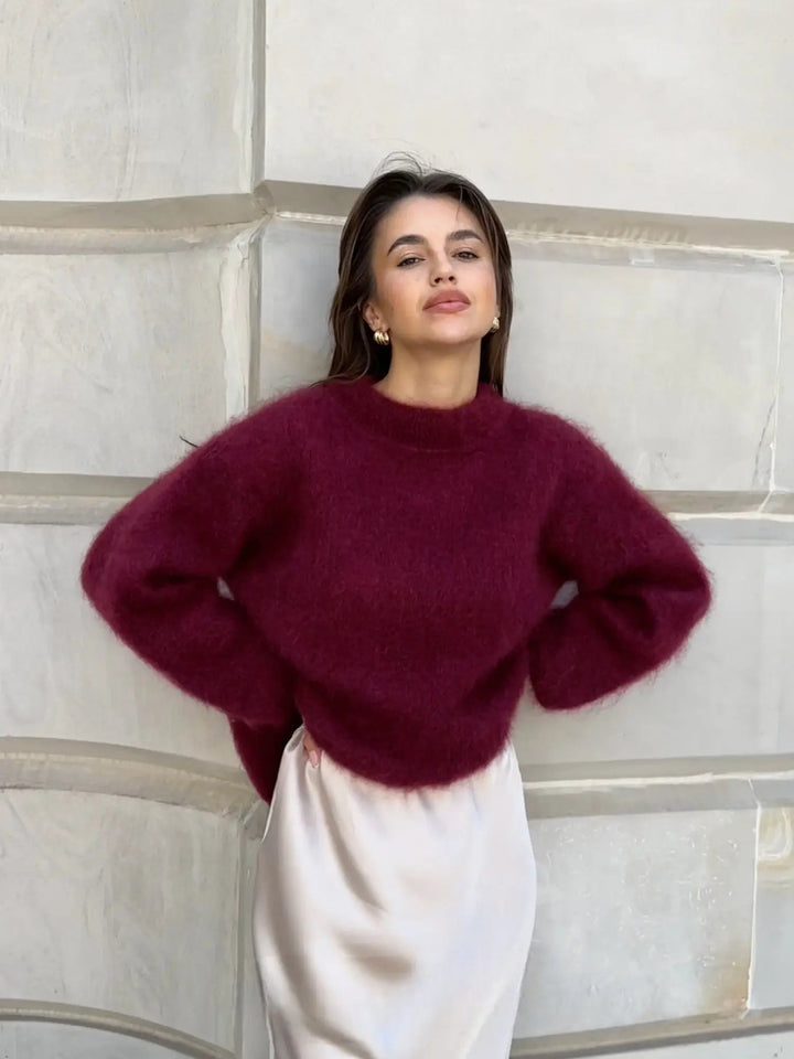 Dames gebreide trui, perfect voor comfort en stijl in elk seizoen. Zachte gebreide sweater voor dames.