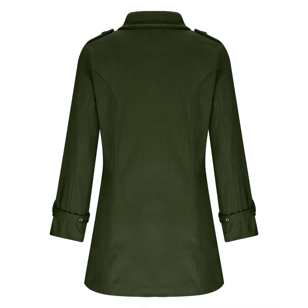 Modieuze lange trenchcoat voor dames. Deze elegante jas is ideaal voor zakelijke en casual gelegenheden.