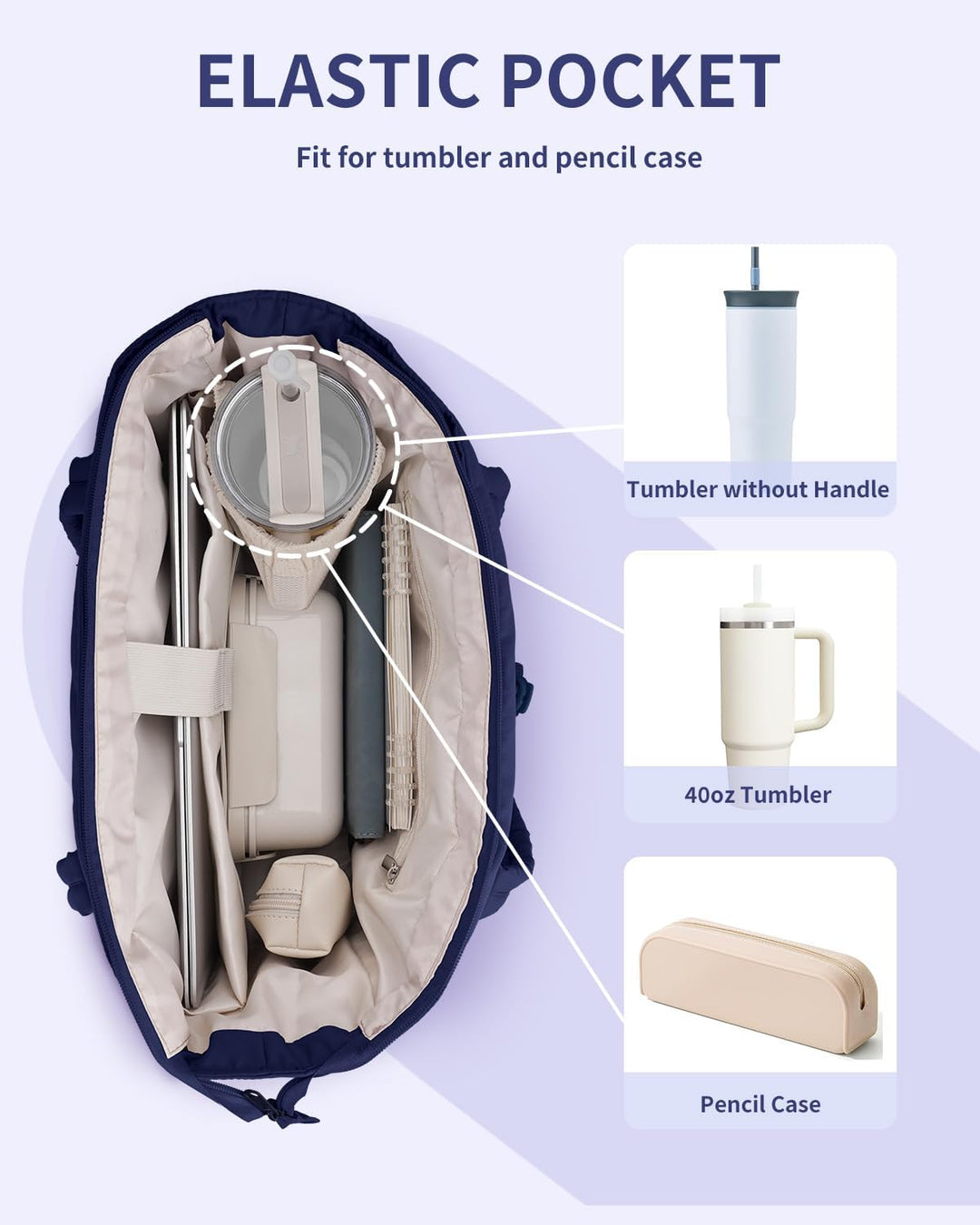 Elegantie ontmoet functionaliteit: dames gewatteerde puffer tas met laptopvak & bekerhouder.