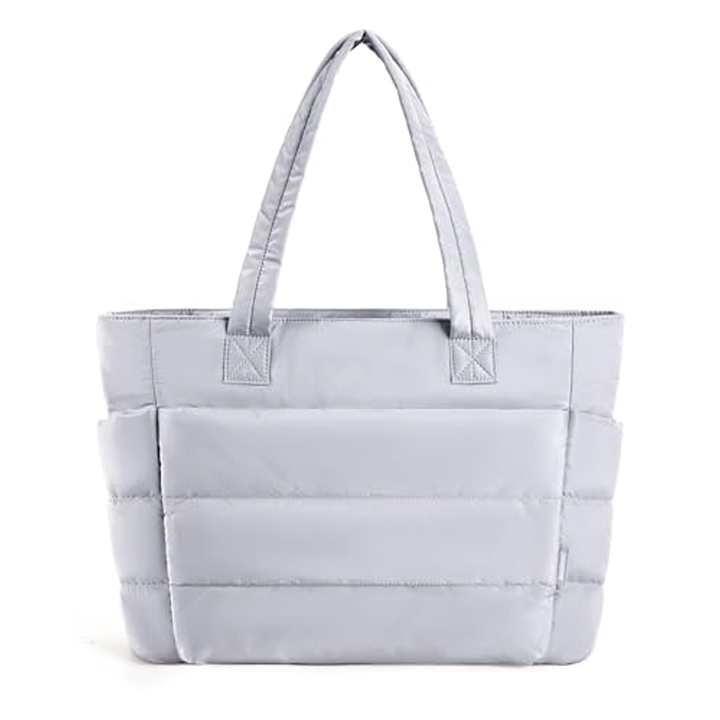 Chic gewatteerde schoudertas voor vrouwen, met modern puffer design. Een must-have handtas.