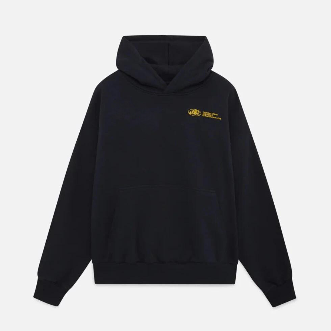 Zwarte Althéon dames hoodie, comfortabele pullover, perfect voor herfst en winter dagelijkse kleding.