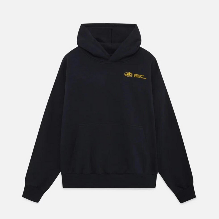 Stijlvolle dames hoodie met unieke statement rugopdruk. Comfortabele capuchontrui, perfect voor casual mode.