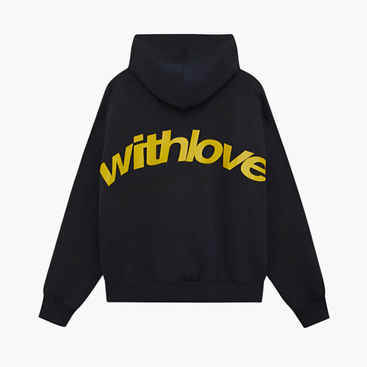 Comfortabele losvallende dames hoodie met zachte capuchon en opvallende rugopdruk. Must-have voor vrouwenkleding.