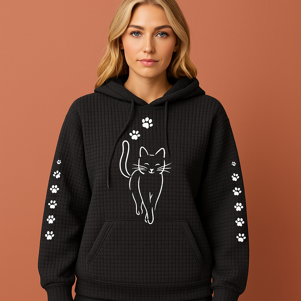 Dames hoodie voor ultiem comfort en warmte; perfecte casual trui voor herfst en winter ontspanning.