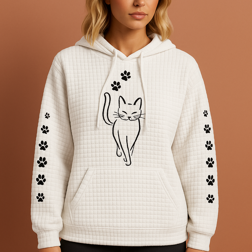 Stijlvolle dames hoodie, veelzijdig en warm; ideale mode kleding voor elke casual herfst- of winterdag.