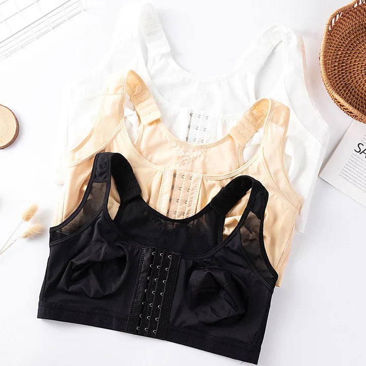Complete houdingsbeha voor dames: comfort, rugsteun, nekkorrectie en borstondersteuning voor gezonde houding.