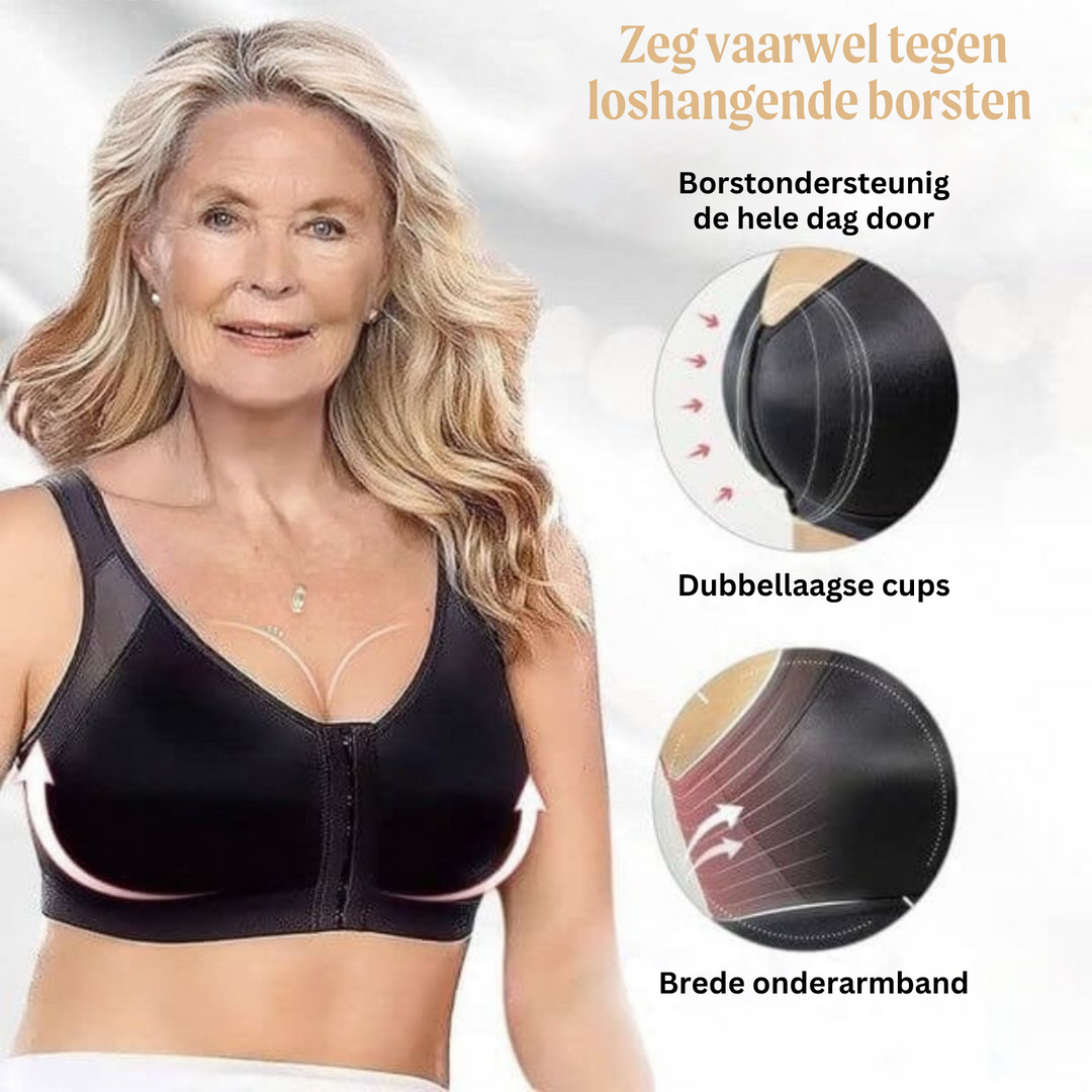 Comfortabele dames houdingscorrigerende beha, ademend en verstelbaar, biedt optimale rugsteun.