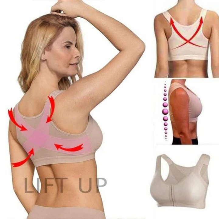 Ondersteunende houdingsbeha voor dames, geschikt voor actieve dagen, biedt comfort en rugsteun.