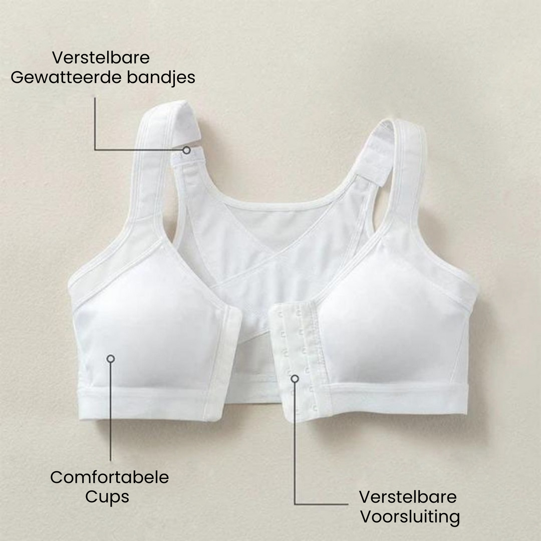 Stijlvolle dames houdingscorrigerende beha, combineert borstondersteuning met optimale rugsteun.
