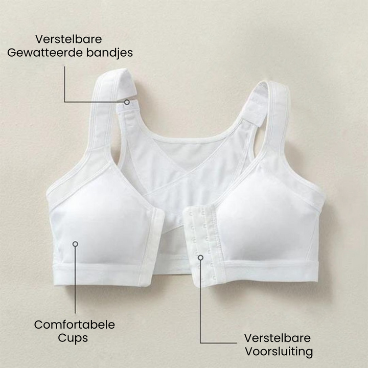 Stijlvolle dames houdingscorrigerende beha, combineert borstondersteuning met optimale rugsteun.