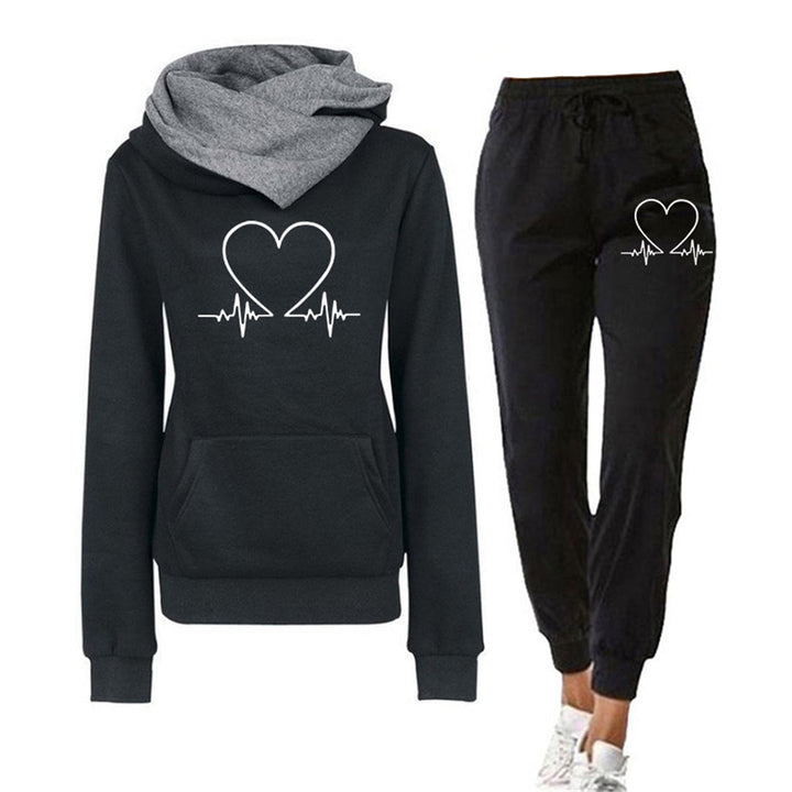 Dames joggingpak set, comfortabel tweedelig trainingspak met soepele pasvorm voor vrije tijd en loungewear.