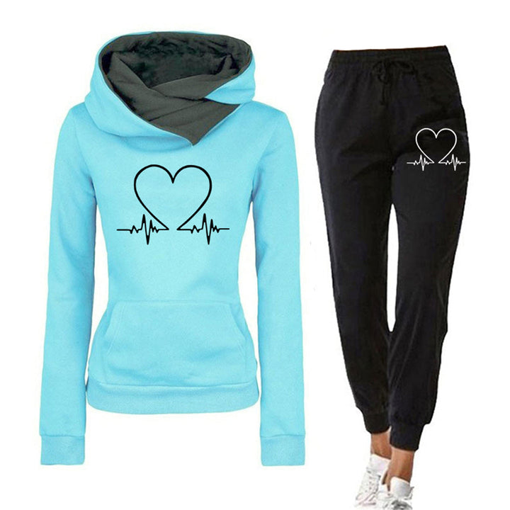 Modieus dames trainingspak set, ideaal als sportief joggingpak voor vrije tijd of ontspanning.
