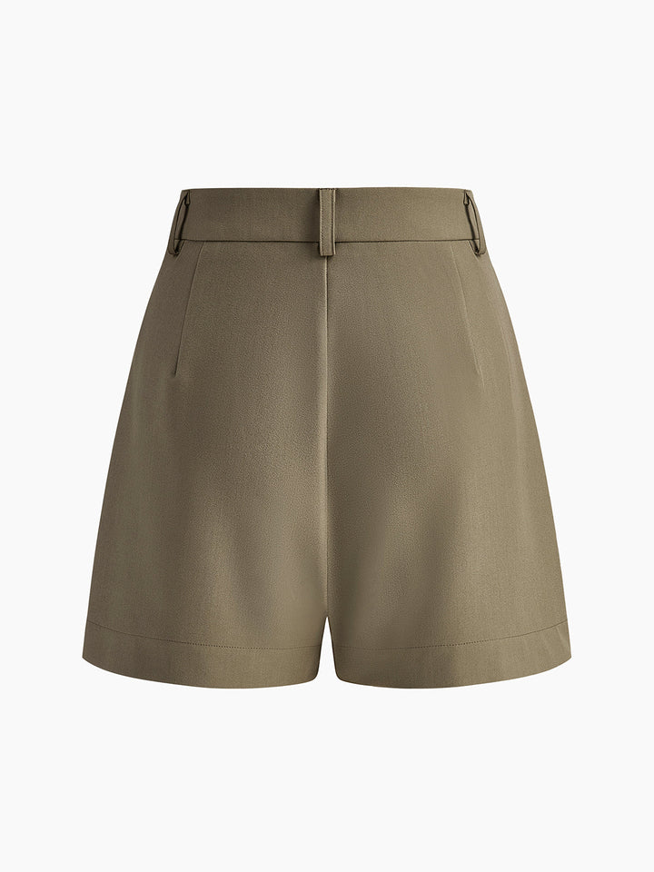 Zomerse dames korte broek met hoge taille, ideaal voor strand, stad of vakantie.