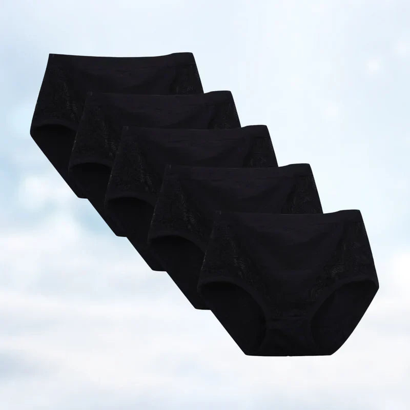 Zeker lekvrij incontinentie ondergoed voor vrouwen. Comfortabel, discreet en herbruikbaar.
