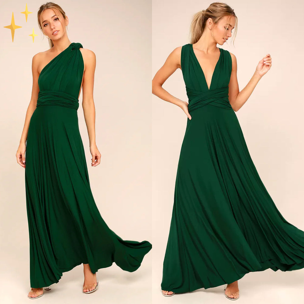 Elegante zomerjurk voor dames, perfect als bruiloftsgast of vakantie outfit.
