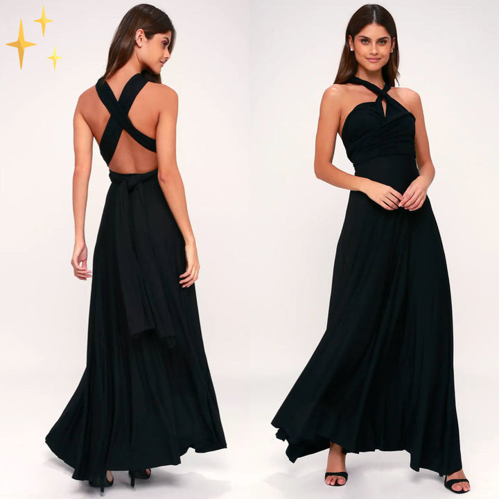 Comfortabele dames maxi wikkeljurk, ideaal voor warme zomerdagen.