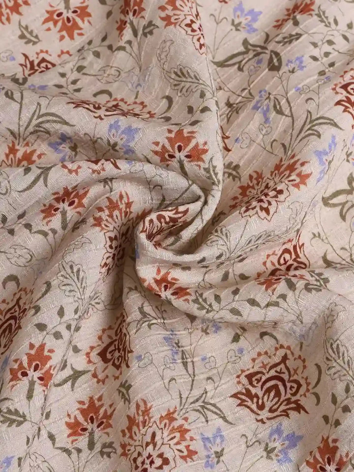 Elegante kaki midi jurk voor dames, met V-hals, korte mouwen en subtiele bloemenprint.