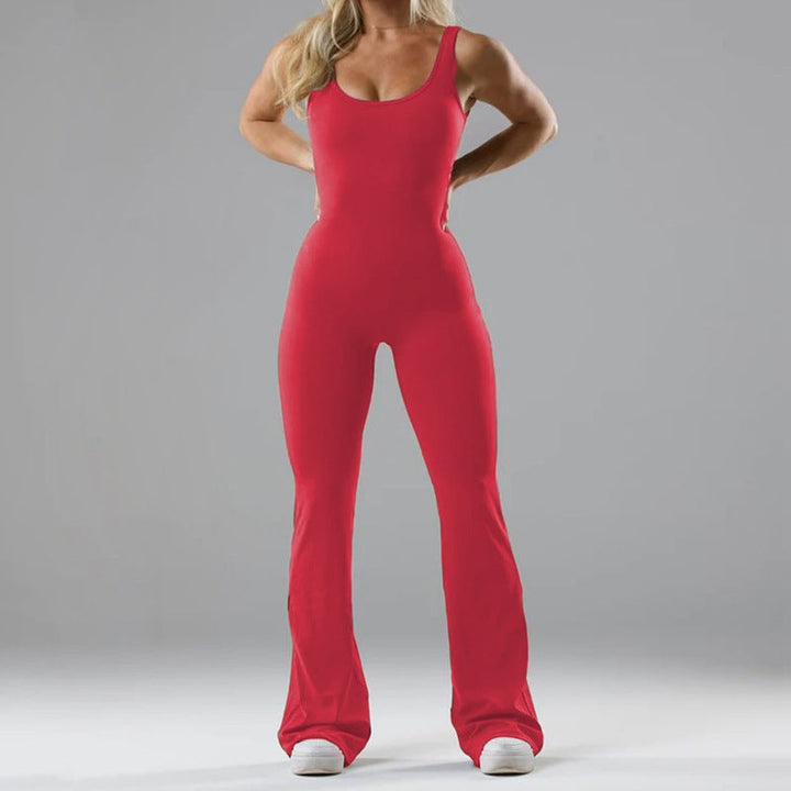 Strakke yoga jumpsuit dames, comfortabel & stijlvol, perfect voor elke pose.