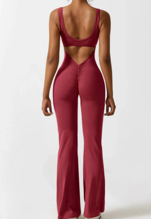 Dames yoga bodysuit, strakke pasvorm, ademend & naadloos, voor optimale prestaties.