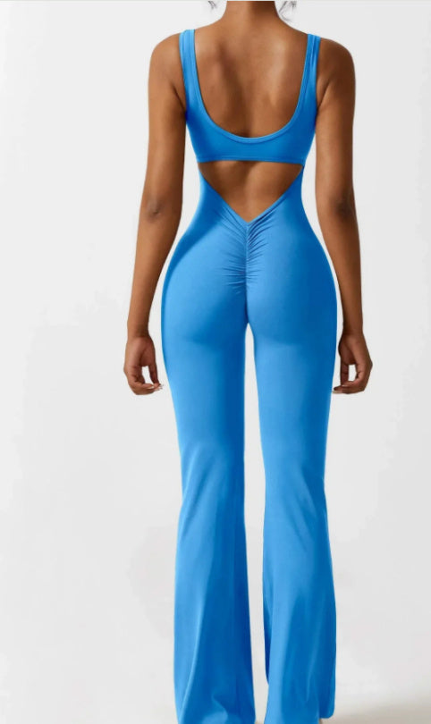Naadloze activewear jumpsuit dames, perfect voor pilates, yoga & fitness comfort.